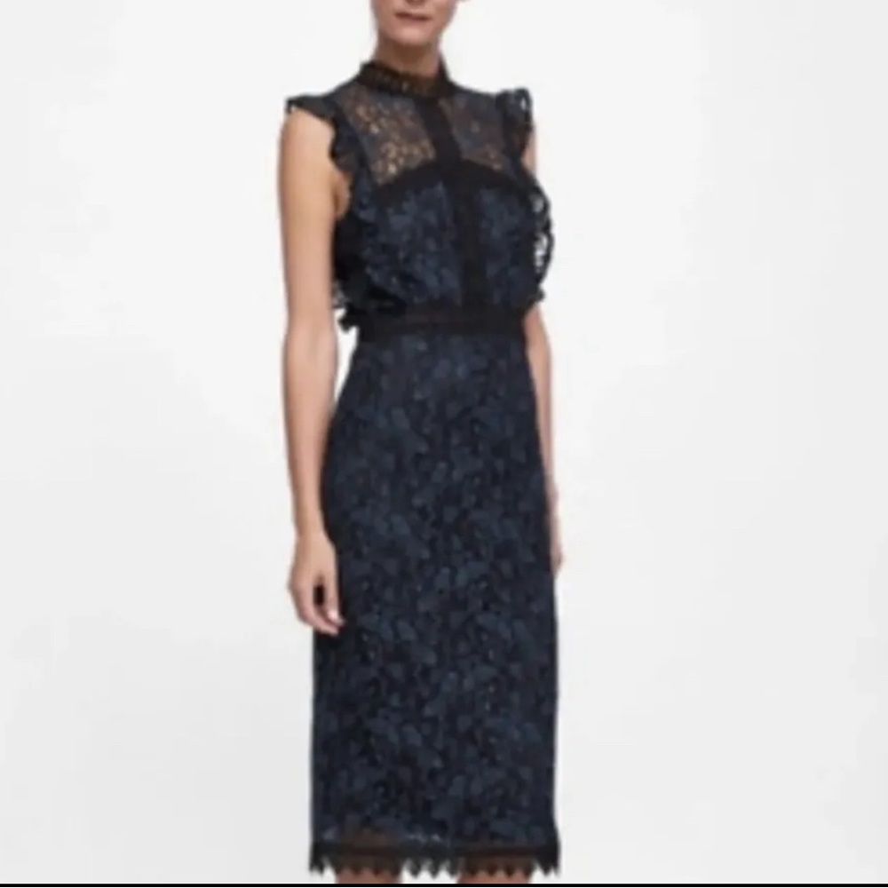 Zara Basic Women Lace Dress